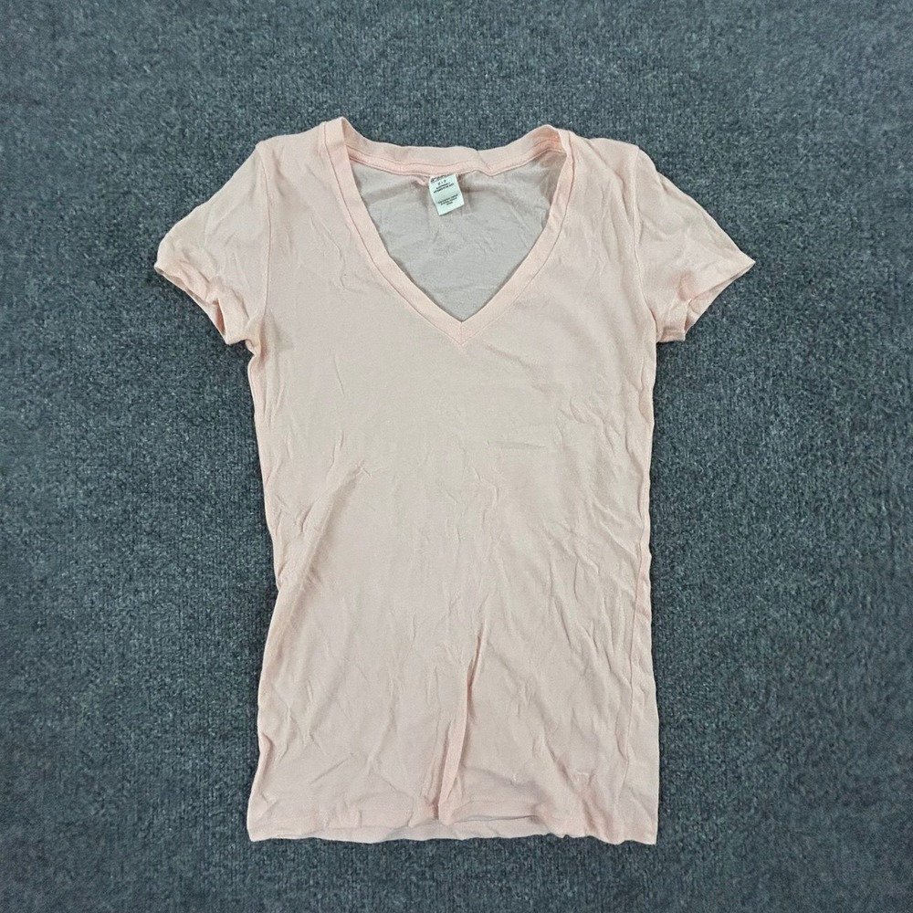 Pink Victoria's Secret Sleep Shirt Womens Size S Pink V-Neck Short Sleeve Lounge